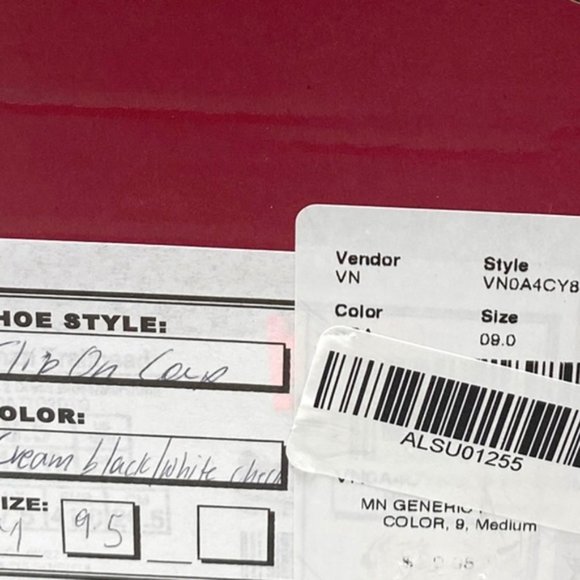 VANS Slip On Cream Check Sneakers Canvas Suede Shoes Skate Men Custom ALSU01255 - Picture 3 of 12